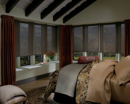 Roller Shades bedroom